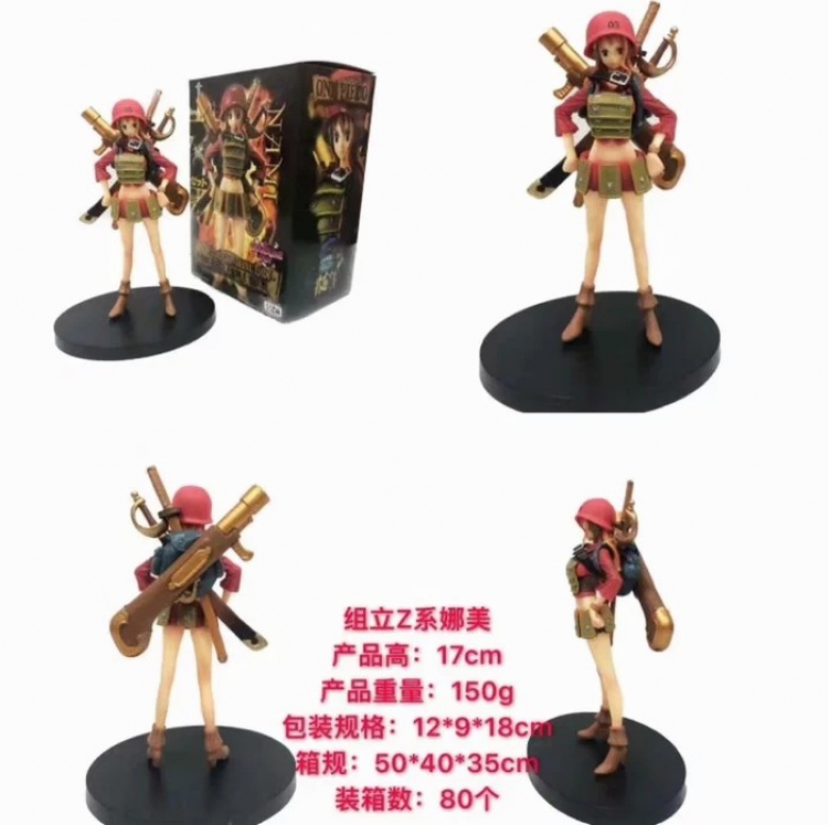 One Piece Z system Nami Boxed Figure Decoration 17CM a box of 80