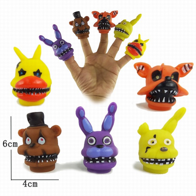 Five Nights at Freddy a set of 5 models Bagged finger doll Figure Decoration price for 3 sets 4X6CM 0.07KGS