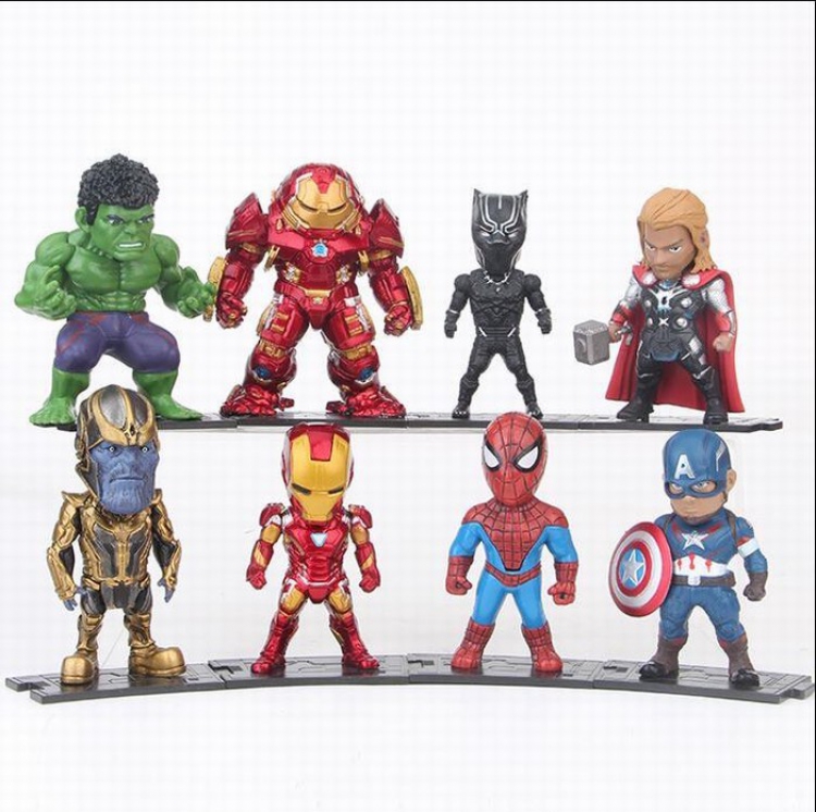 The avengers allianc a set of 8 Bagged Figure Decoration 9.5-10CM