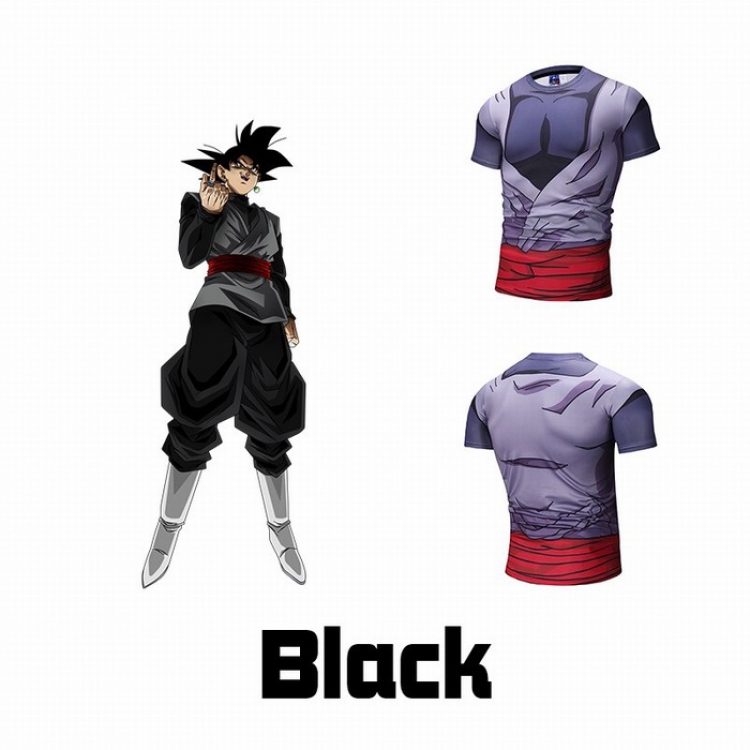 DRAGON BALL Full color printed short-sleeved T-shirt M L XL 2XL 3L price for 2 pcs Style A