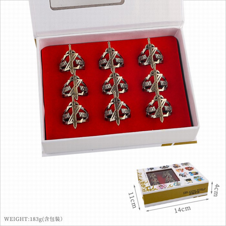 The Legend of Zelda Openwork ring price for 9 pcs style B