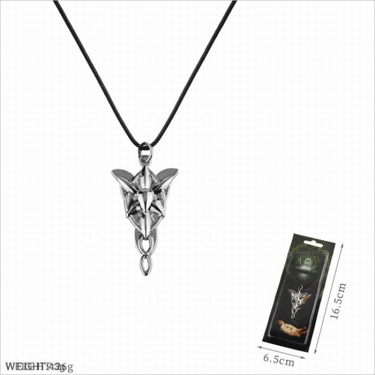 The Lord of the Rings Stainless steel pendant Black sling necklace price for 5 pcs