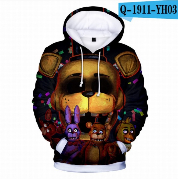 Five Nights at Freddys Long sleeve Sweatshirt Hoodie 9 sizes from XXS to XXXXL price for 2 pcs Style B