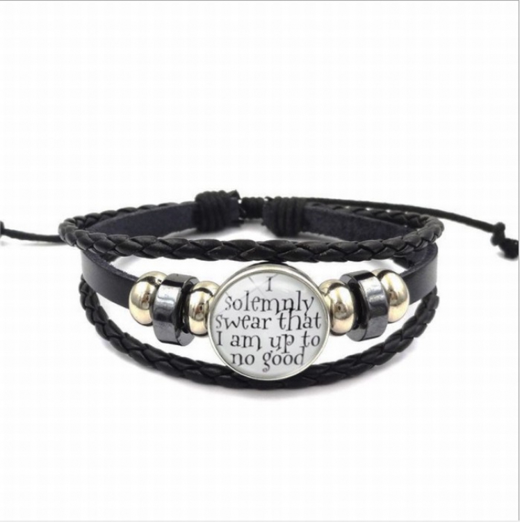 Harry Potter Multilayer woven leather bracelet price for 5 pcs 26CM 15G