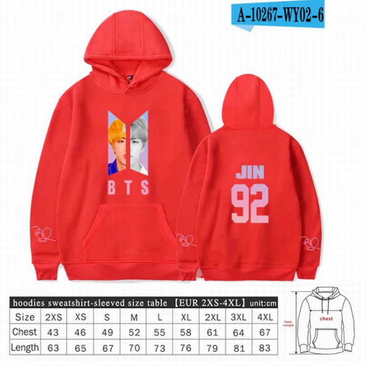 BTS Long sleeve Sweatshirt Hoodie 9 sizes from XXS to XXXXL price for 2 pcs preorder 3 days Style 37