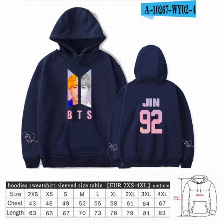BTS Long sleeve Sweatshirt Hoodie 9 sizes from XXS to XXXXL price for 2 pcs preorder 3 days Style 36