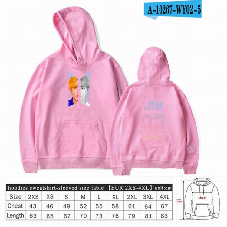 BTS Long sleeve Sweatshirt Hoodie 9 sizes from XXS to XXXXL price for 2 pcs preorder 3 days Style 38