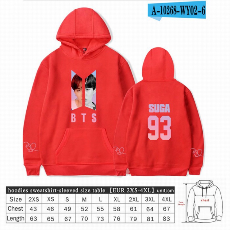 BTS Long sleeve Sweatshirt Hoodie 9 sizes from XXS to XXXXL price for 2 pcs preorder 3 days Style 31