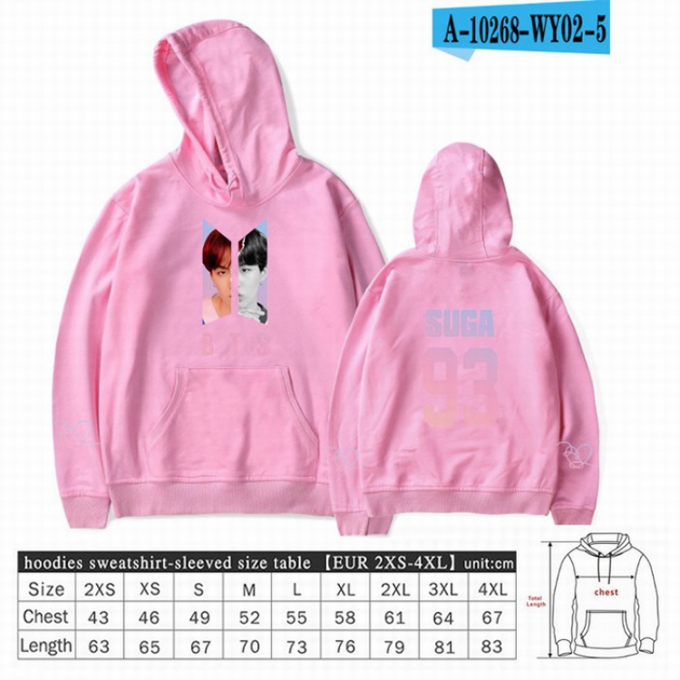 BTS Long sleeve Sweatshirt Hoodie 9 sizes from XXS to XXXXL price for 2 pcs preorder 3 days Style 32