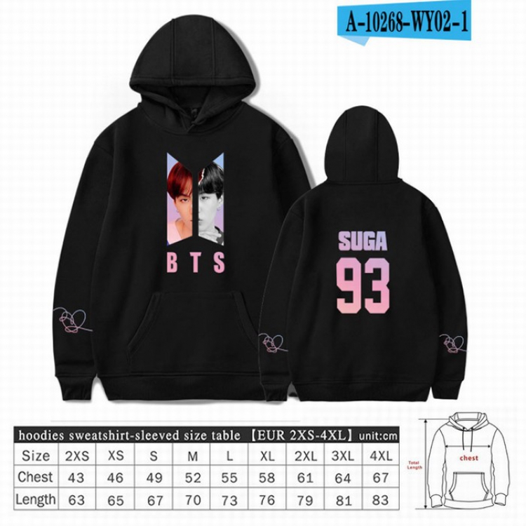 BTS Long sleeve Sweatshirt Hoodie 9 sizes from XXS to XXXXL price for 2 pcs preorder 3 days Style 29