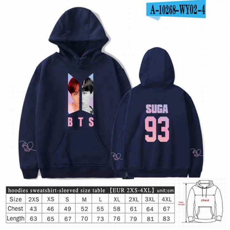 BTS Long sleeve Sweatshirt Hoodie 9 sizes from XXS to XXXXL price for 2 pcs preorder 3 days Style 30