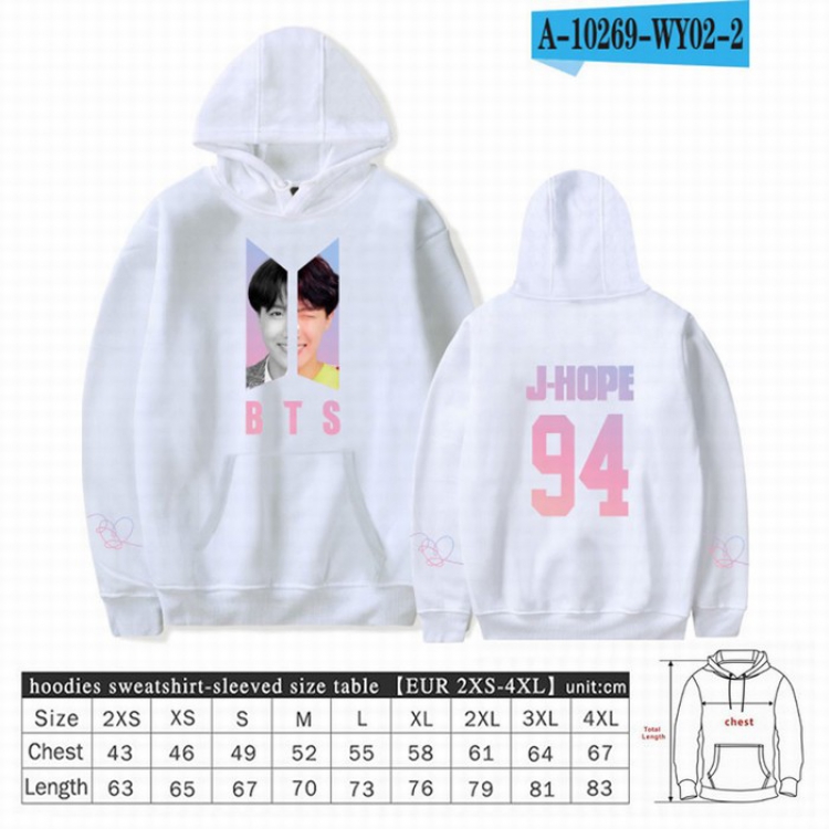 BTS Long sleeve Sweatshirt Hoodie 9 sizes from XXS to XXXXL price for 2 pcs preorder 3 days Style 27