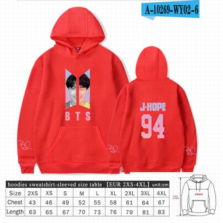 BTS Long sleeve Sweatshirt Hoodie 9 sizes from XXS to XXXXL price for 2 pcs preorder 3 days Style 25