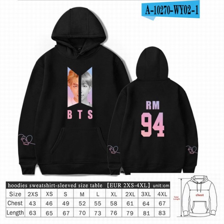 BTS Long sleeve Sweatshirt Hoodie 9 sizes from XXS to XXXXL price for 2 pcs preorder 3 days Style 17