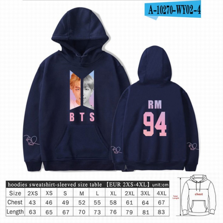 BTS Long sleeve Sweatshirt Hoodie 9 sizes from XXS to XXXXL price for 2 pcs preorder 3 days Style 18