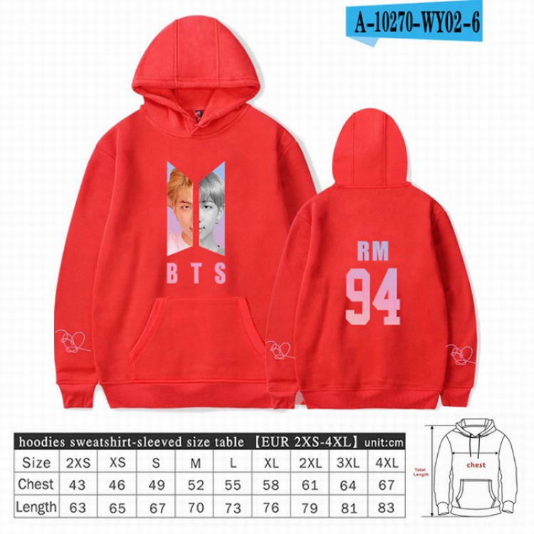 BTS Long sleeve Sweatshirt Hoodie 9 sizes from XXS to XXXXL price for 2 pcs preorder 3 days Style 19