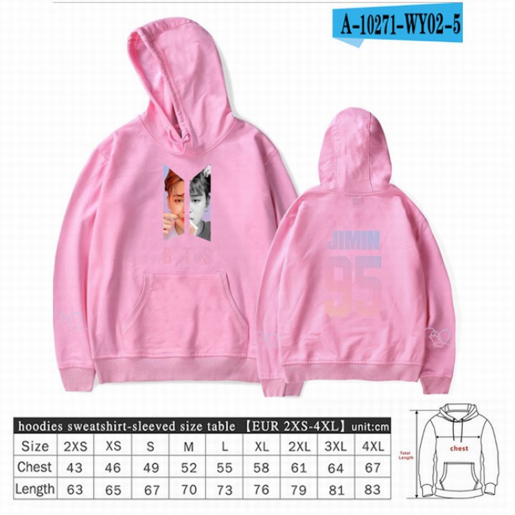 BTS Long sleeve Sweatshirt Hoodie 9 sizes from XXS to XXXXL price for 2 pcs preorder 3 days Style 14