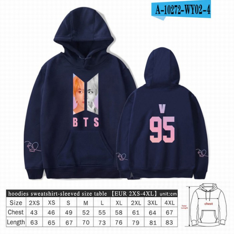 BTS Long sleeve Sweatshirt Hoodie 9 sizes from XXS to XXXXL price for 2 pcs preorder 3 days Style 7