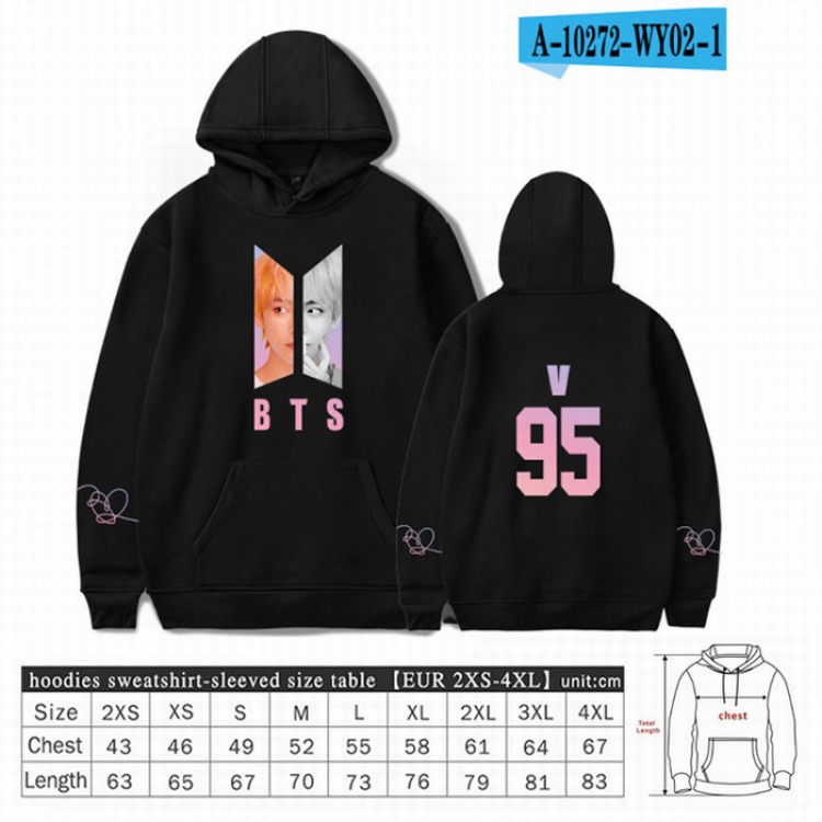 BTS Long sleeve Sweatshirt Hoodie 9 sizes from XXS to XXXXL price for 2 pcs preorder 3 days Style 6