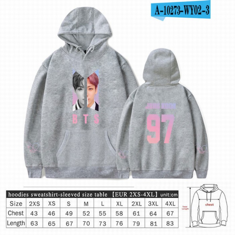 BTS Long sleeve Sweatshirt Hoodie 9 sizes from XXS to XXXXL price for 2 pcs preorder 3 days Style 5