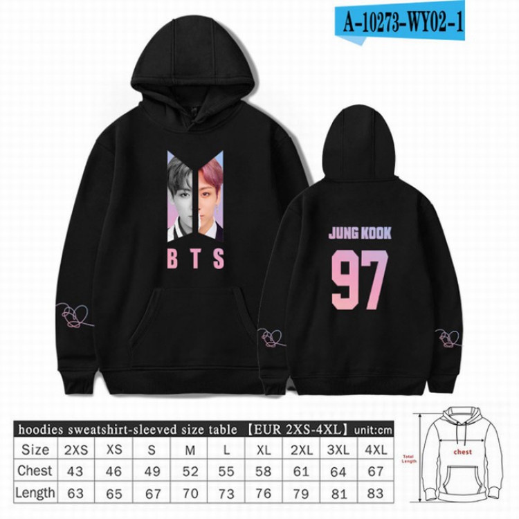 BTS Long sleeve Sweatshirt Hoodie 9 sizes from XXS to XXXXL price for 2 pcs preorder 3 days Style 1