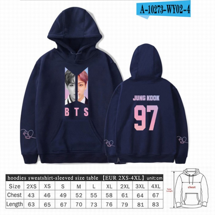 BTS Long sleeve Sweatshirt Hoodie 9 sizes from XXS to XXXXL price for 2 pcs preorder 3 days Style 2
