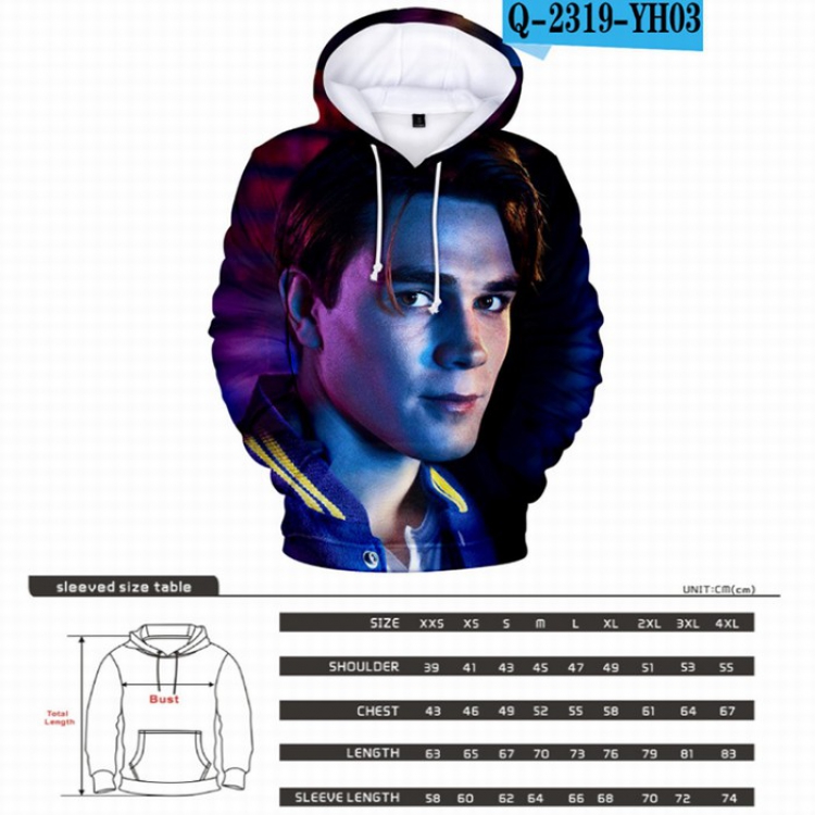 Riverdale Long sleeve Sweatshirt Hoodie 9 sizes from XXS to XXXXL price for 2 pcs preorder 3 days Style 8