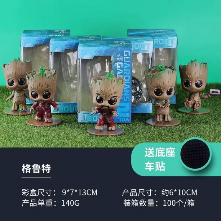 Guardians of the Galaxy Groot a set of 5 Boxed Figure Decoration 10CM a box of 100