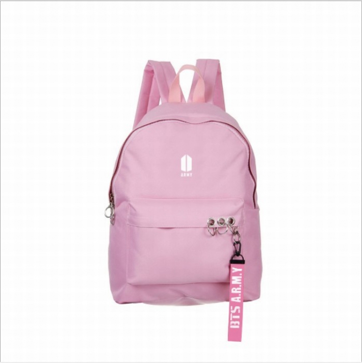 BTS Printed zipper nylon casual bag backpack 45X29X13CM price for 2 pcs preorder 3 days Style M
