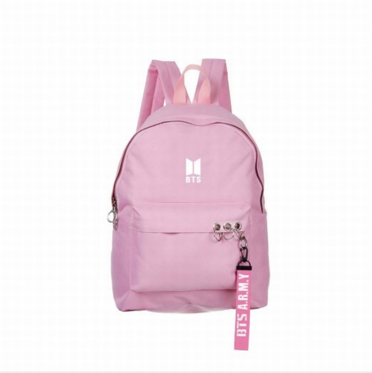 BTS Printed zipper nylon casual bag backpack 45X29X13CM price for 2 pcs preorder 3 days Style I