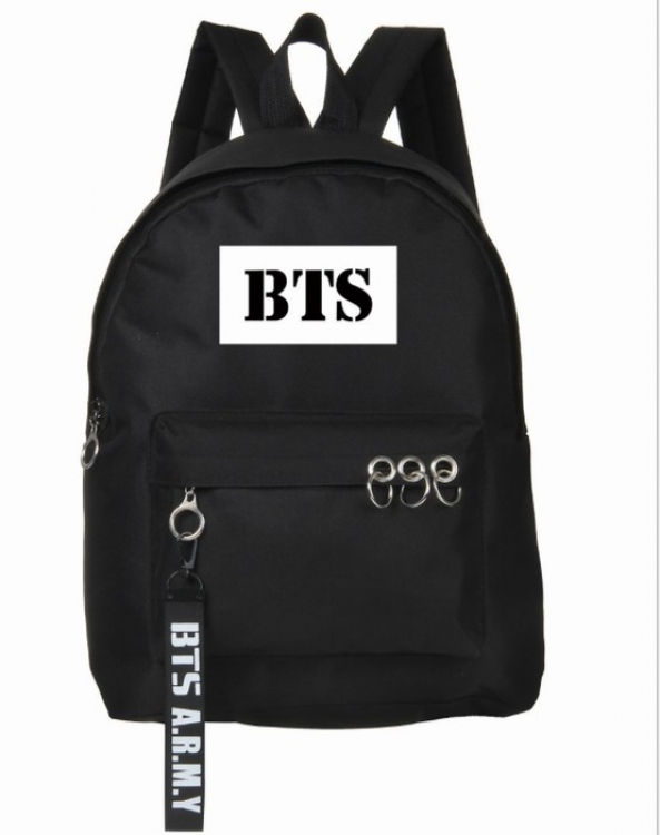 BTS Printed zipper nylon casual bag backpack 45X29X13CM price for 2 pcs preorder 3 days Style C