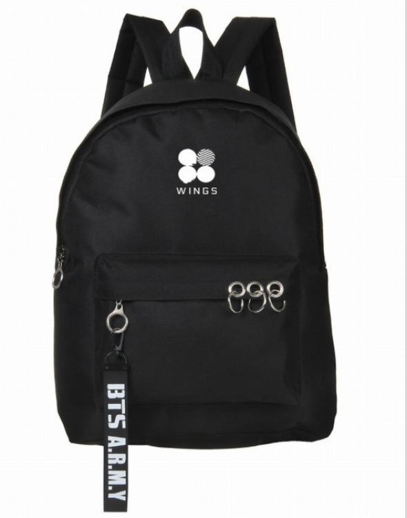 BTS Printed zipper nylon casual bag backpack 45X29X13CM price for 2 pcs preorder 3 days Style E