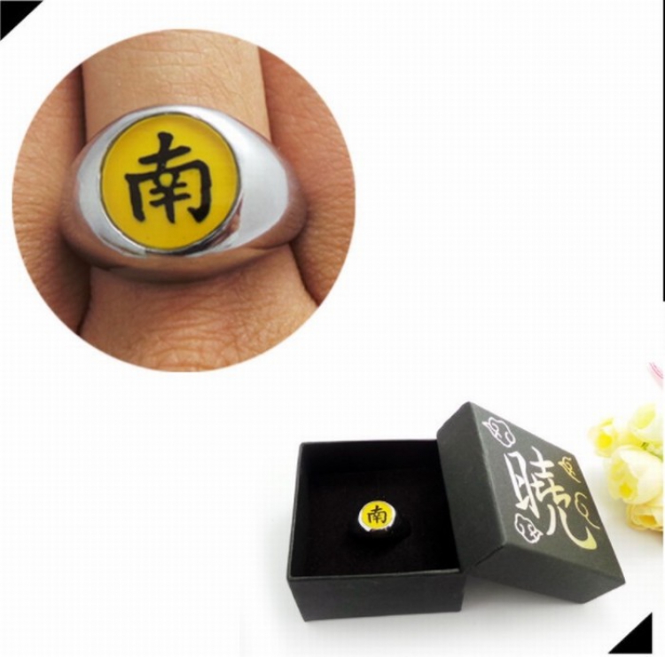 Naruto Akatsuki Original boxed ring size 6.5X6.5CM Style H