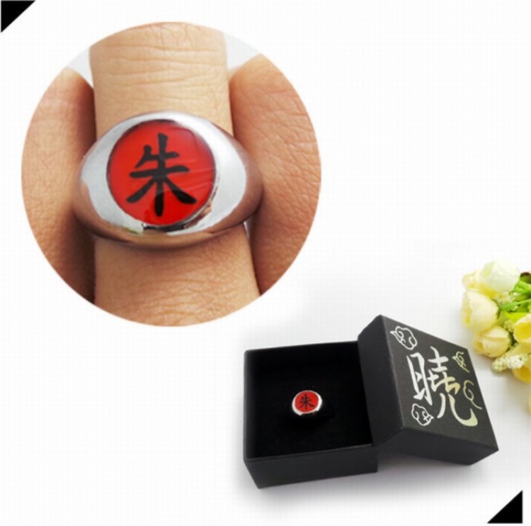 Naruto Akatsuki Original boxed ring  Box size 6.5X6.5CM Style G