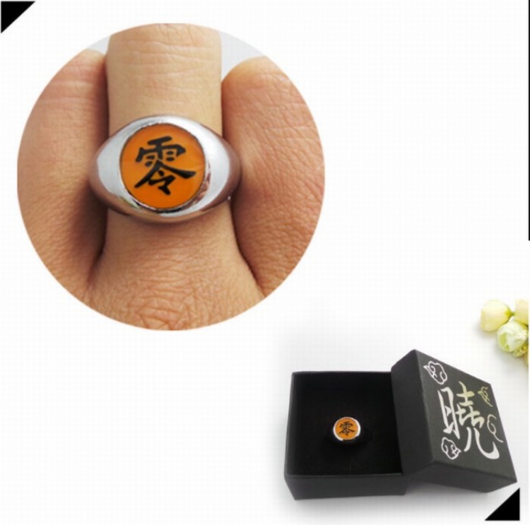 Naruto Akatsuki Original boxed ring Box size 6.5X6.5CM Style B