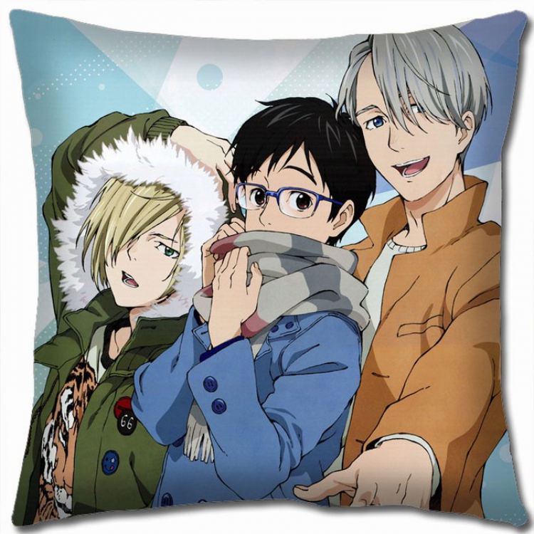 Yuri !!! on Ice Double-sided full color Pillow Cushion 45X45CM Y15-1 NO FILLING
