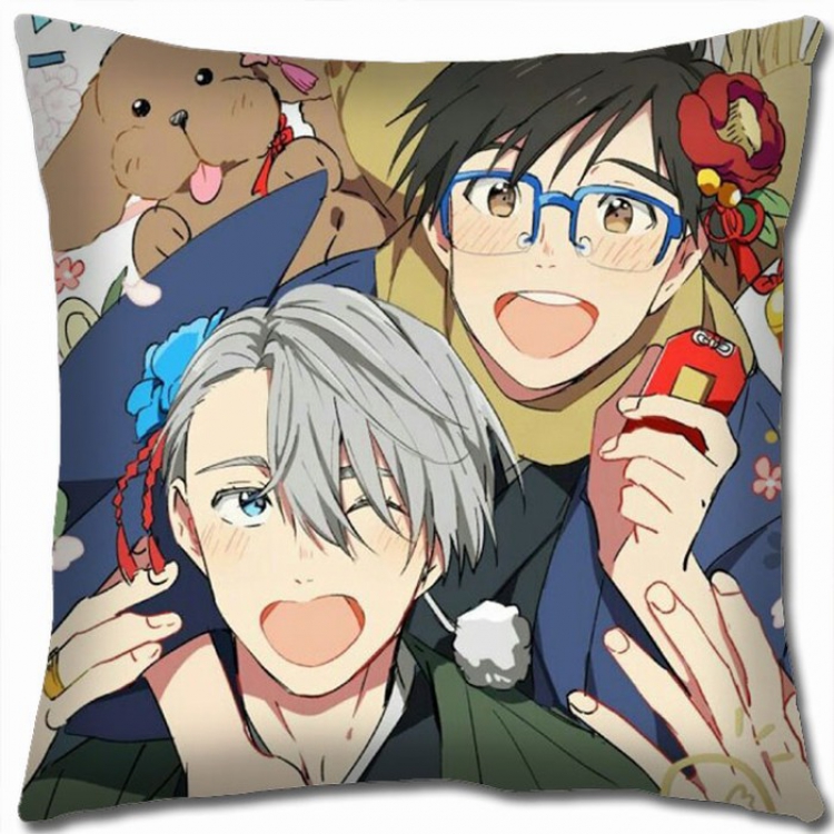Yuri !!! on Ice Double-sided full color Pillow Cushion 45X45CM Y15-107 NO FILLING