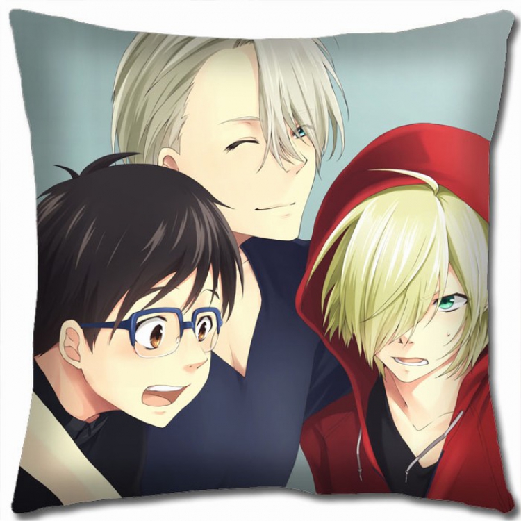 Yuri !!! on Ice Double-sided full color Pillow Cushion 45X45CM Y15-16 NO FILLING