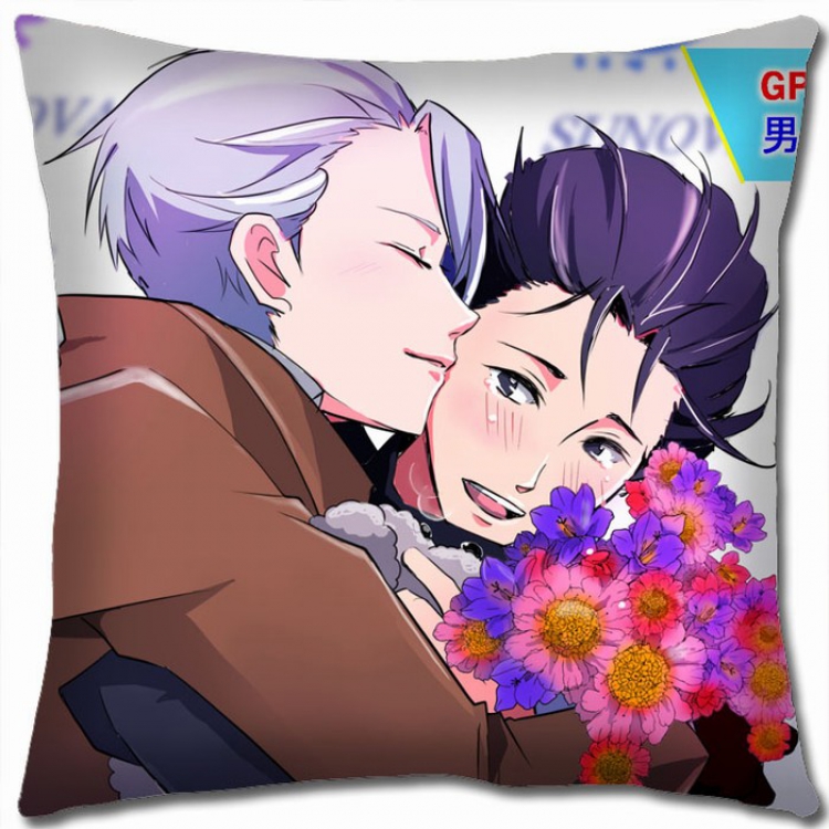 Yuri !!! on Ice Double-sided full color Pillow Cushion 45X45CM Y15-20 NO FILLING
