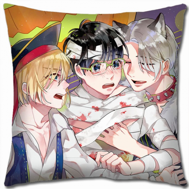 Yuri !!! on Ice Double-sided full color Pillow Cushion 45X45CM Y15-28 NO FILLING