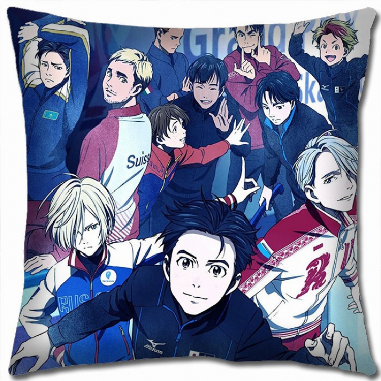 Yuri !!! on Ice Double-sided full color Pillow Cushion 45X45CM Y15-42 NO FILLING