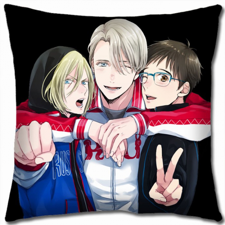 Yuri !!! on Ice Double-sided full color Pillow Cushion 45X45CM Y15-46 NO FILLING