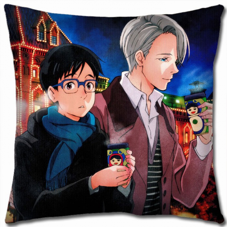 Yuri !!! on Ice Double-sided full color Pillow Cushion 45X45CM Y15-5 NO FILLING