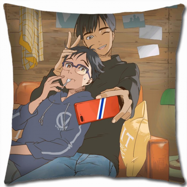 Yuri !!! on Ice Double-sided full color Pillow Cushion 45X45CM Y15-50 NO FILLING