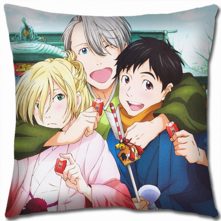 Yuri !!! on Ice Double-sided full color Pillow Cushion 45X45CM Y15-74 NO FILLING