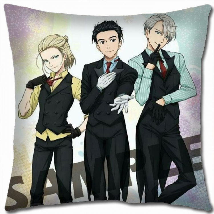 Yuri !!! on Ice Double-sided full color Pillow Cushion 45X45CM Y15-99 NO FILLING