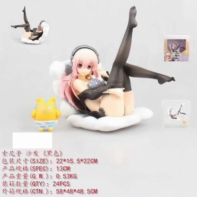 SUPER SONICO THE ANIMATION-sofa Sexy beautiful girl Boxed Figure Decoration 13CM a box of 24