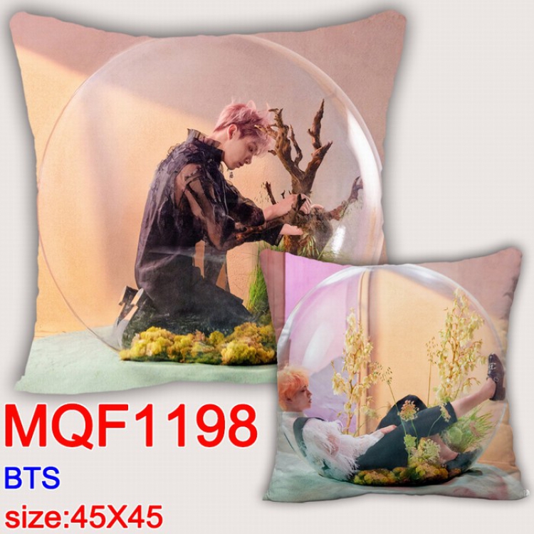 BTS Double-sided full color Pillow Cushion 45X45CM MQF1198