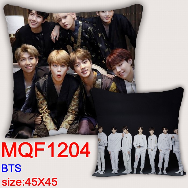 BTS Double-sided full color Pillow Cushion 45X45CM MQF1204