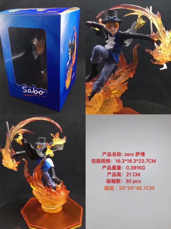 One Piece ZERO Sabo Boxed Figure Decoration 21CM a box of 30